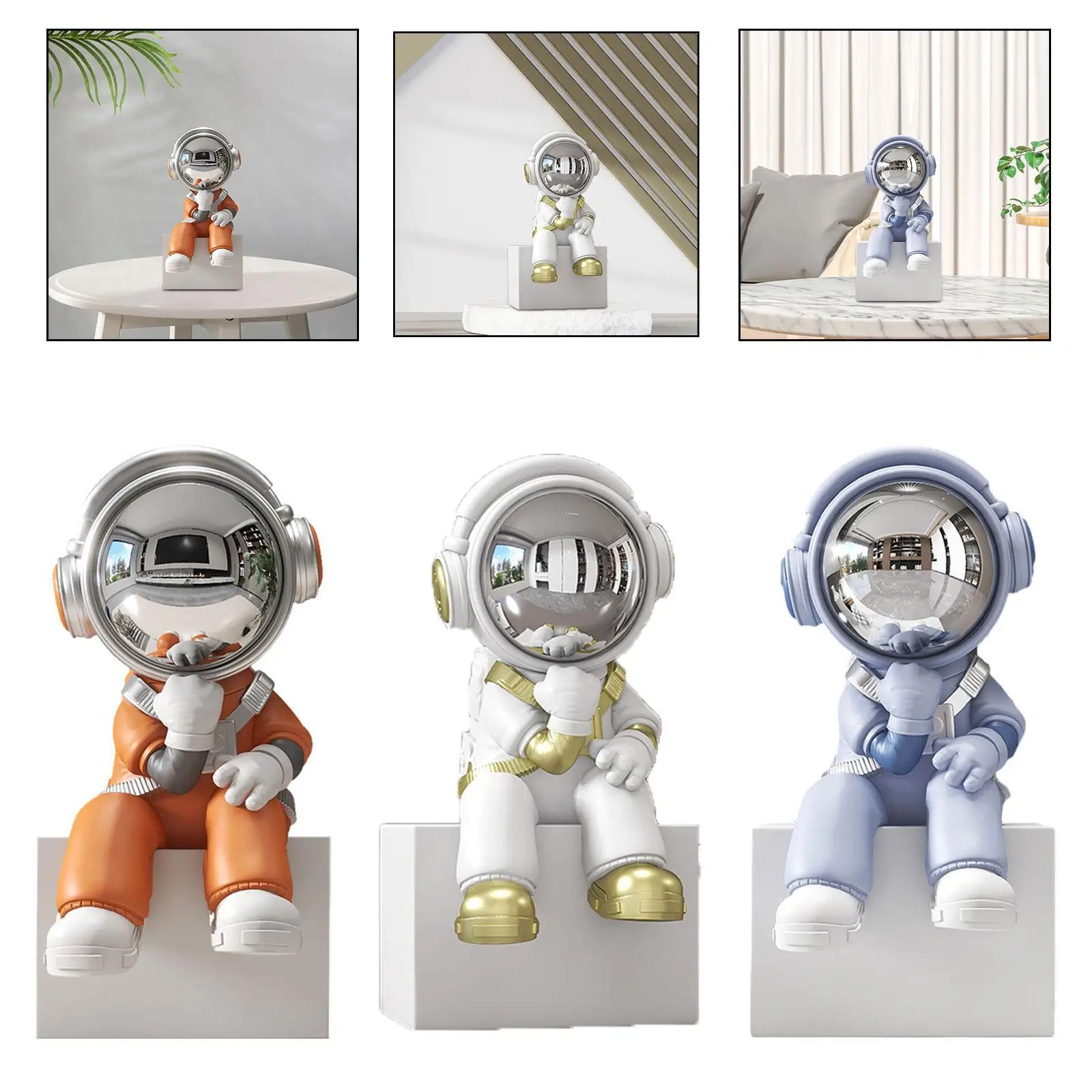 

Статуя астронавта, креативный настольный декор для стола в гостиной