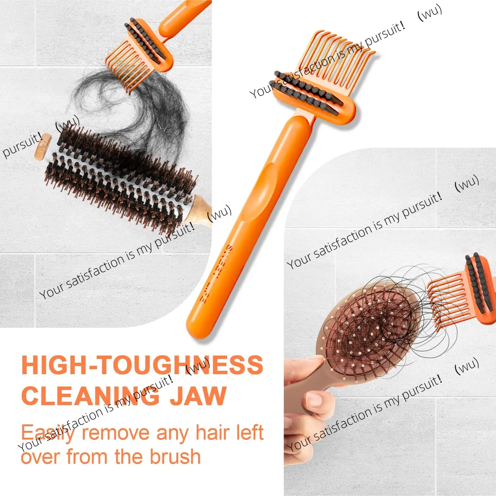 2-In-1 Comb Cleaner Delicate cleaning tool to remove hair dust, home salon embedded tool to use