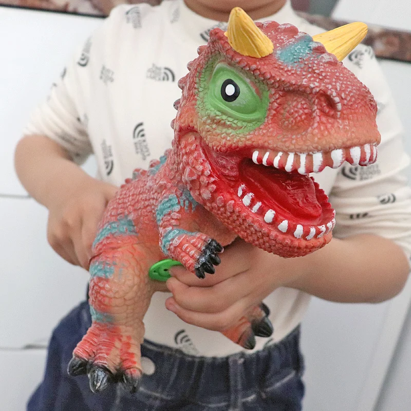 Dinosaurus speelgoed Tyrannosaurus Rex met oproep simulatie diermodel zacht rubber grote dinosaurus jongen geschenken