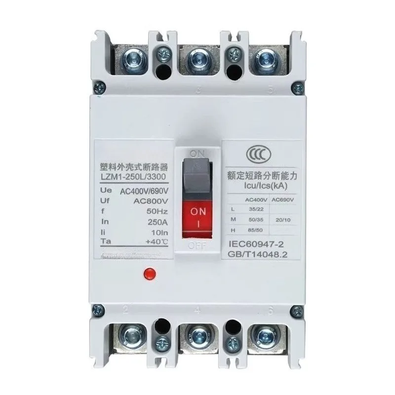 3P/4P Three-phase Molded Case Circuit Breaker Overload Short Circuit Protection Air Switch New