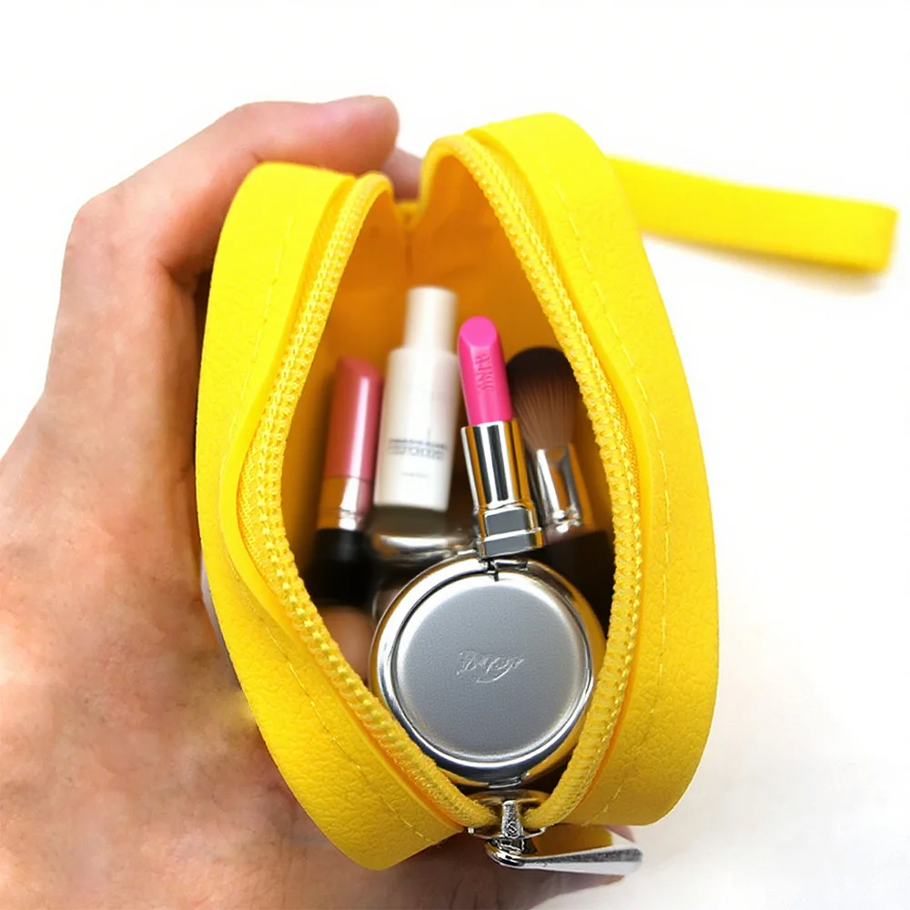 Square Silicone Cosmetic Storage Bag Large Capacity Travel Makeup Brush Holder Portable Waterproof Organizer for Cosmetics