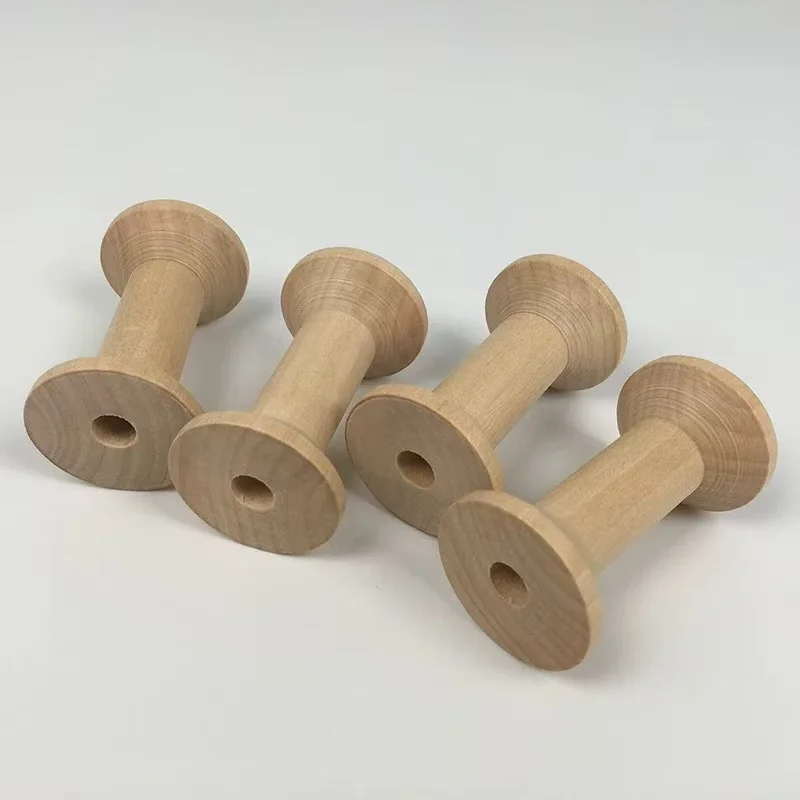 

5 шт./лот 60x35 мм натуральные пустые деревянные катушки для шитья, инструмент для вышивки крестиком, проволока, рукоделие для шпагата «сделай сам»