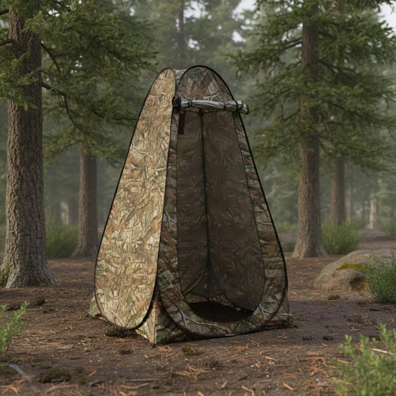 

Folding Toilet Tent Easy Setup Portable Privacy Tent Camping Gear Water Resistant UPF 40+ for Travelers, Travel