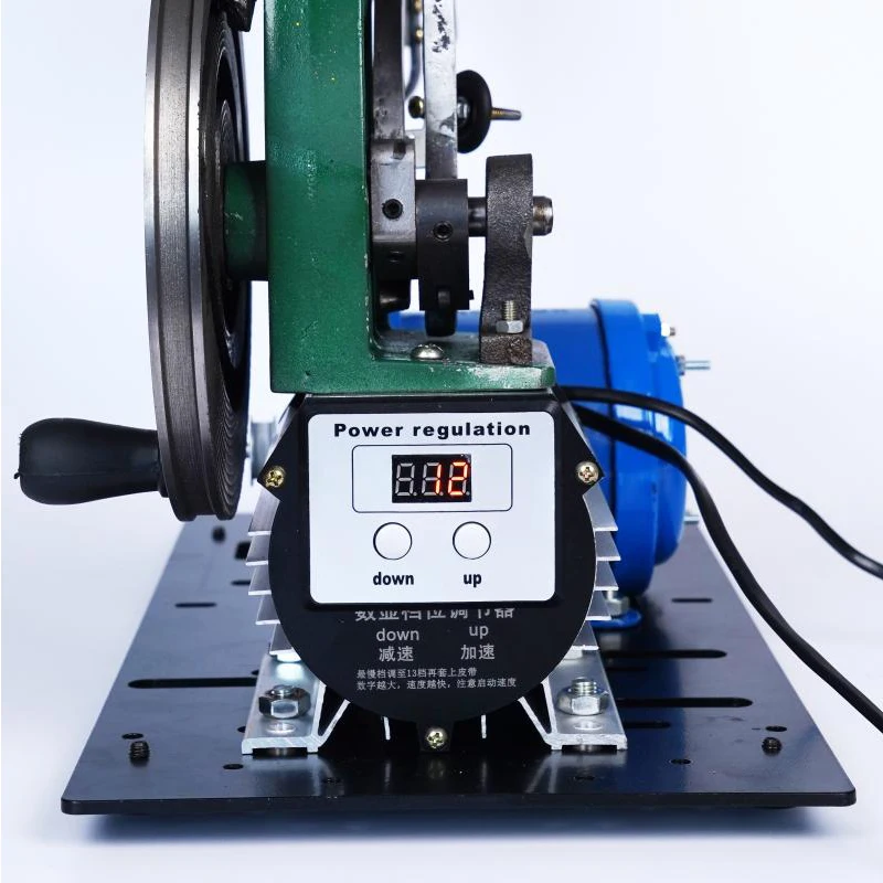 

Electric and Hand-crank Shoe Sewing Machine Desktop Shoe Leather Repair and Sewing Machine Speed Adjustable no iron frame