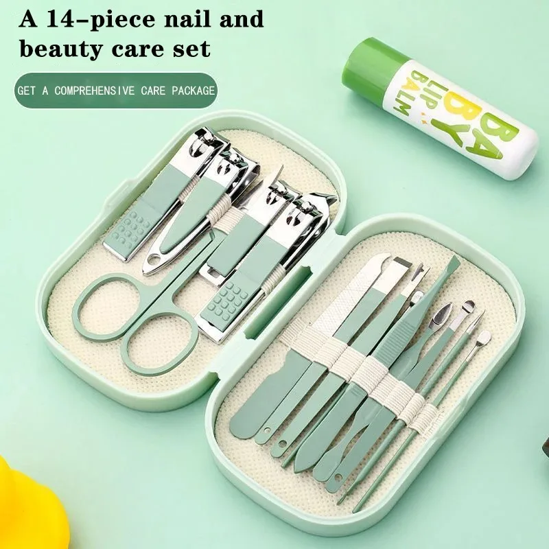 Nail Clipper Set, Box Toolkit, , Nail Clippers, Pedicure Set, Ear Pick, Nail Pliers, Manicure Complete Set Of Manicure Tools