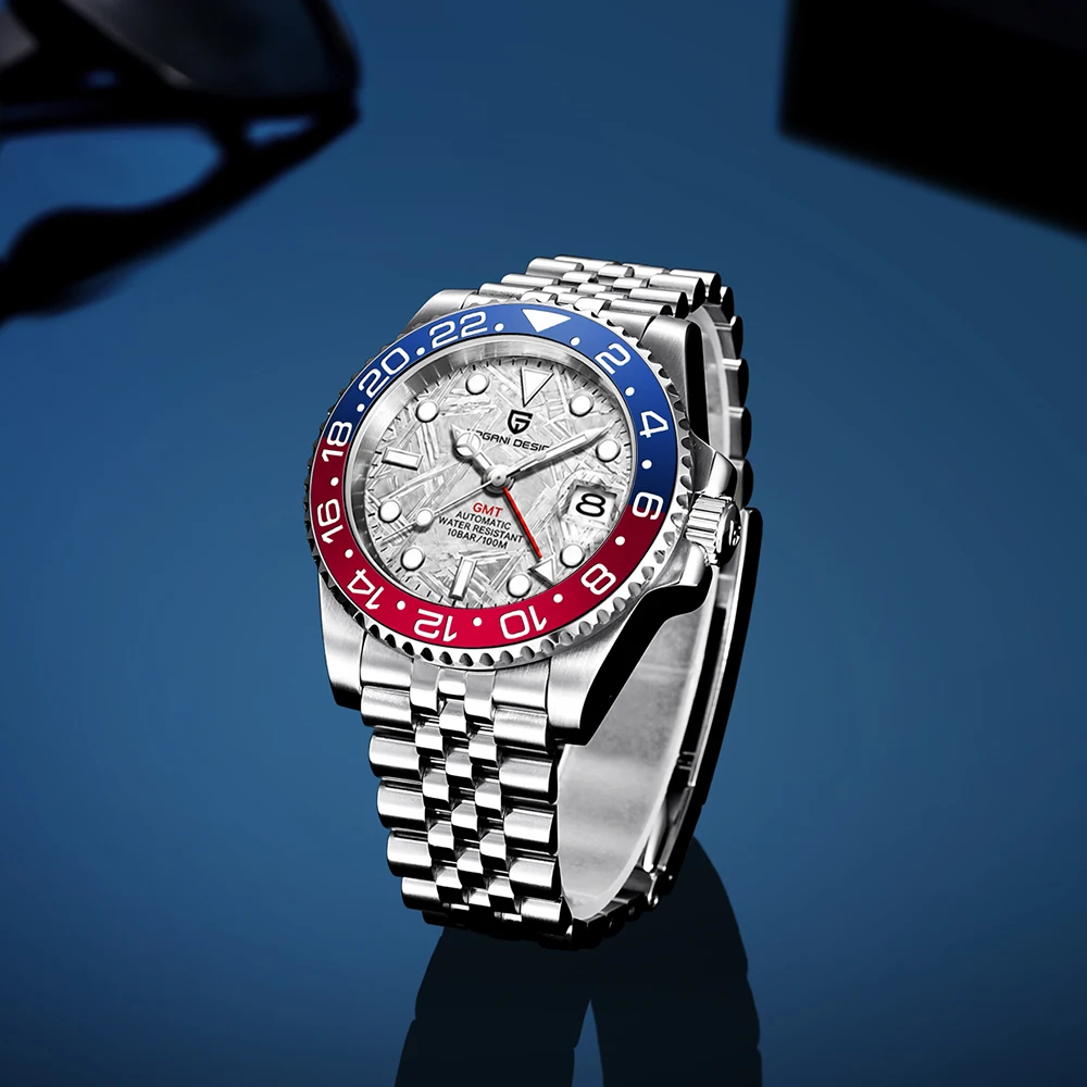 New PAGANI DESIGN Top Luxury Men's Watch Mechanical Automatic Watch Stainless Steel Sports Waterproof watches for man+Gift Box