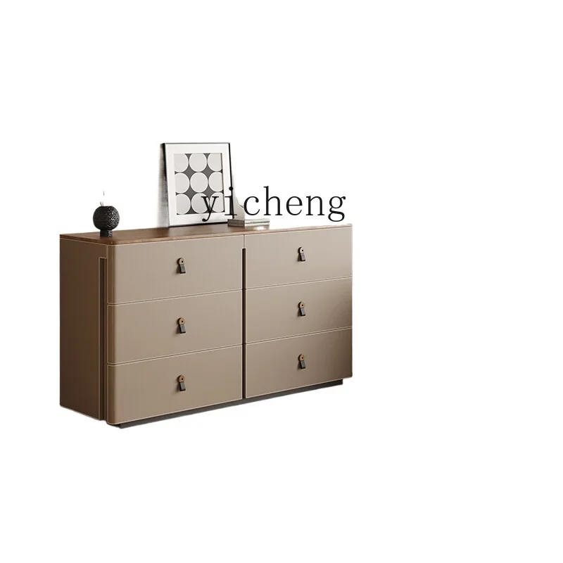 

TQH Modern Simple Slate Dresser Storage Cabinet Integrated Light Luxury Retractable Bedroom Makeup Table