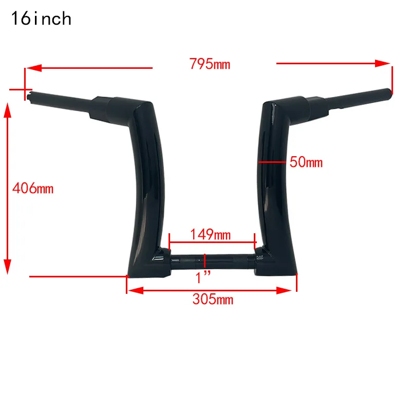 Motorfiets 12"14"16" Ape hanger stuur Dubbele hydraulische pomp voor Harley 883 1200 Road King Breakout Dana Street Fighter