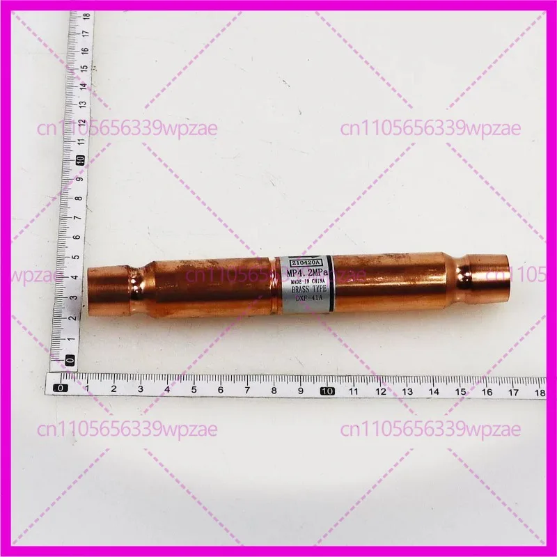for Midea DXF-41A 0049 Copper Check Valve 4.2MPa One Way Valve Air Cooled Module Air Source Heat Pump Refrigeration HVAC Parts