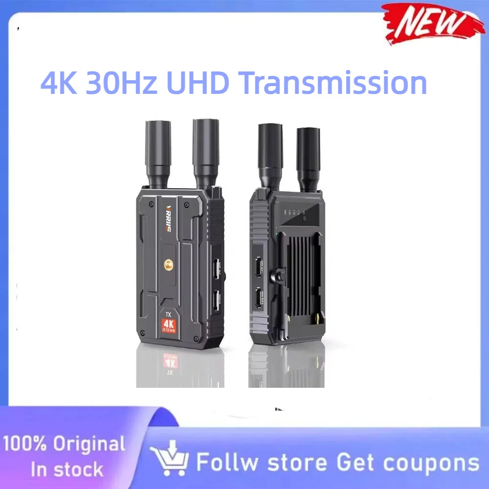 VRRIIS WL097 PRO WL097PRO 4K Wireless HDMI Transmitter Dual Power Supply Type C And NP-F Series Battery All Day Outdoor Shooting