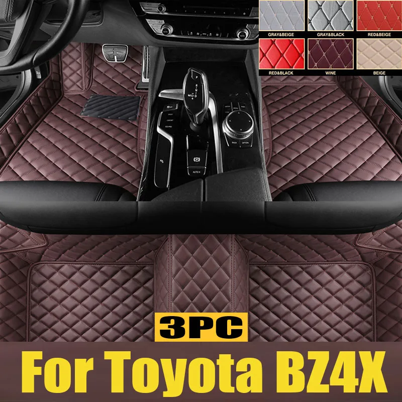 

For Toyota BZ4X 2022-2024 Auto Car Floor Mats All-Weather TPE Foot Mats Odorless Pad Waterproof Tray Mat Interior trunk mat