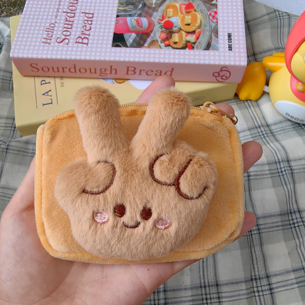 Plüsch-Münzen-Geldbörse, kreative Geldbörse, Mini-Aufbewahrungstasche, tragbare Cartoon-Geldbörse für den täglichen Gebrauch, Taschenreisen