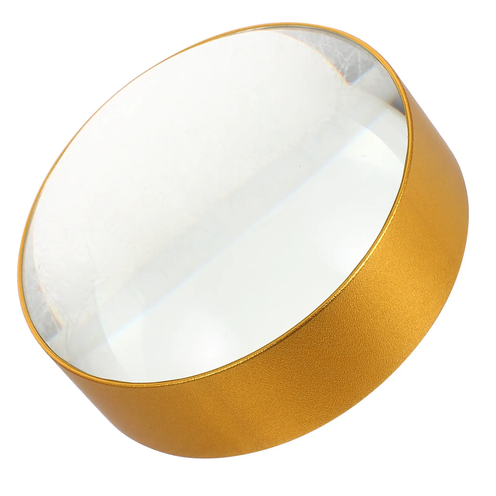 Crystal Dome Magnifier Paperweight 75mm Optical Glass 4x Magnifying Glass for Books Newspapers Calligraphy Desk Accessory