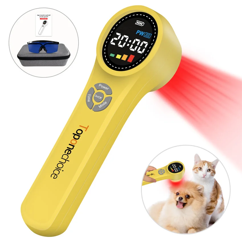 

1760mW Cold Laser Therapy Device Red Light Therapy for Body Pain Relief Deep Tissue Relieve Joint and Muscle Pain 24 Diodes