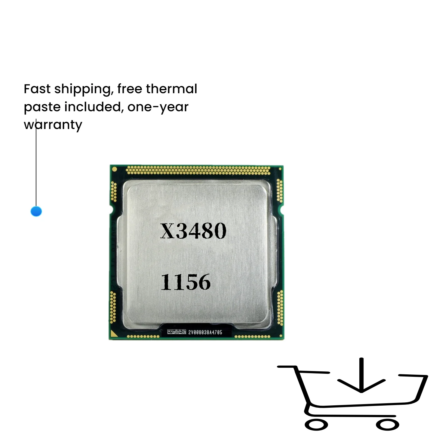 

Xeon X3480 X3480 3.0 GHz Quad-Core Eight-Thread 95W CPU Processor 8M 95W LGA 1156