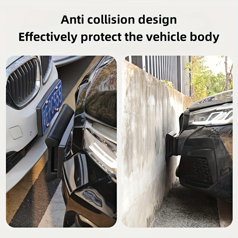 

США Рамка номерного знака автомобиля с защитой бампера, прочная прорезиненная крышка, комплект для простая установки включает в себя винтовую крышку —