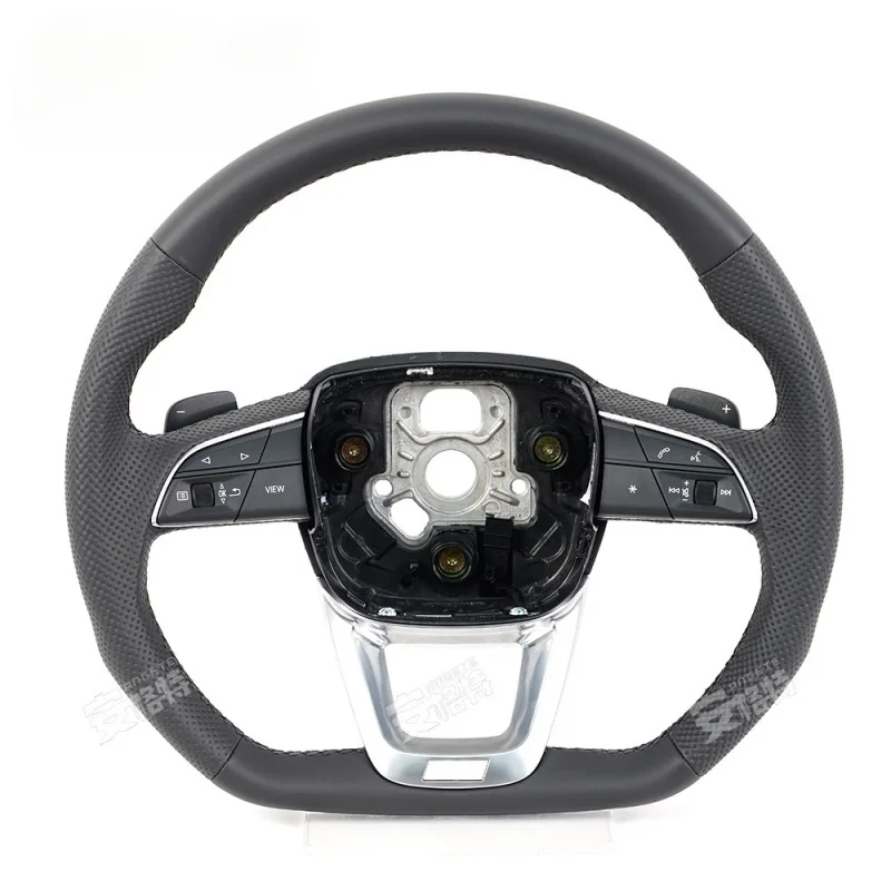 For Audi A3/A4/A5/A6/Q5/Q6/Q7/Q8 (2010-2021) Genuine Leather & Carbon Fiber Steering Wheel (Modification Upgrade Part)