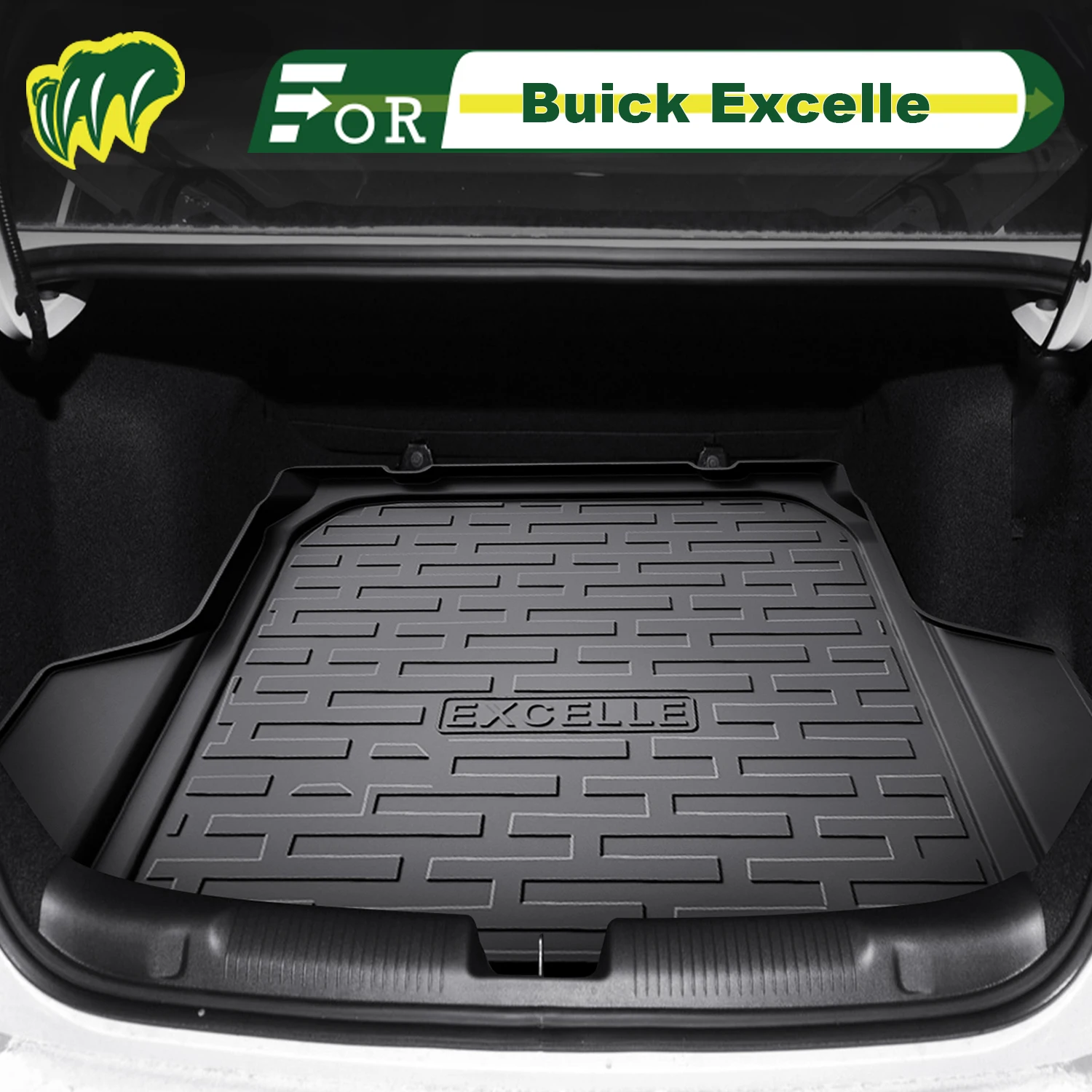 

For Buick Excelle 2008-2025 TPE Custom Fit Car Trunk Mat All Season Cargo Mat 3D Shaped Trunk Liner Rear Trunk Protection Mat