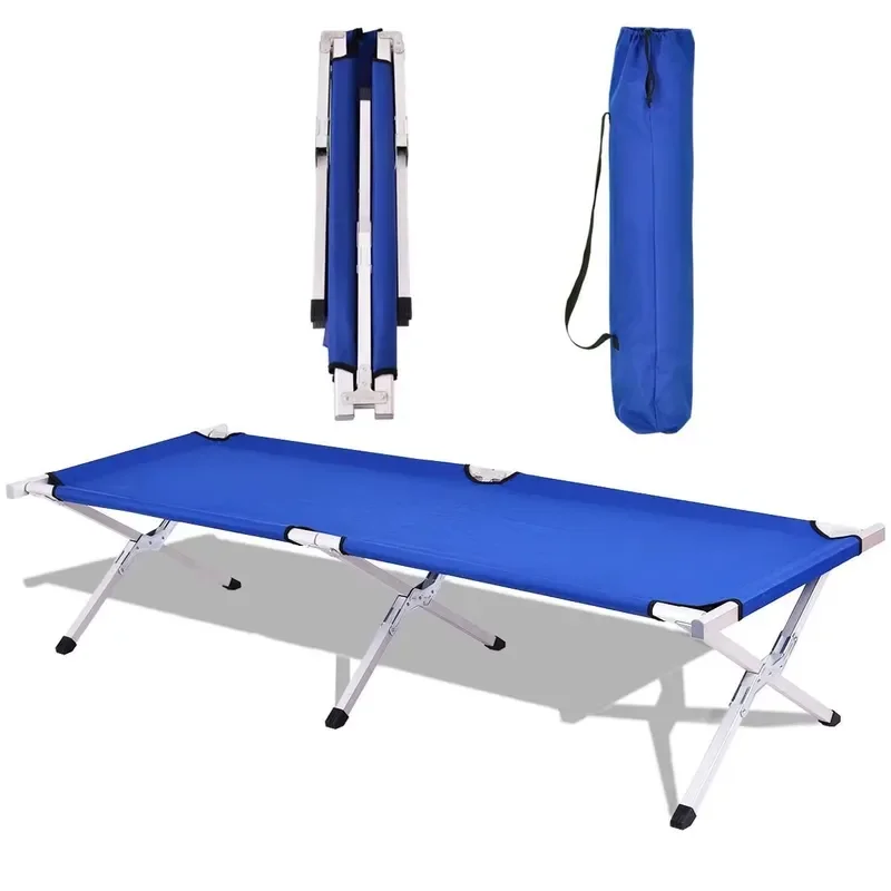 for Outdoor Ultra-light Portable Emergency Rescue Foldable Camping Bed Aluminum Frame Ready Emergency Folding Camping Bed