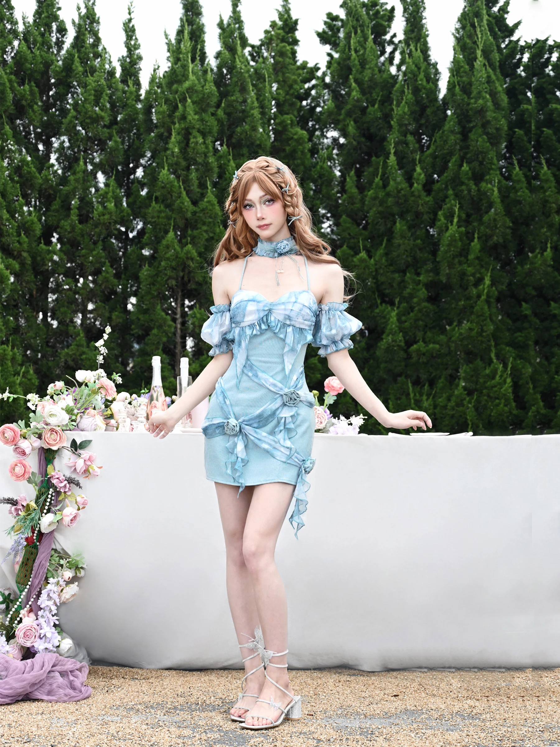 

Милое женское летнее платье с принтом тай-дай в стиле Лолиты для женщин