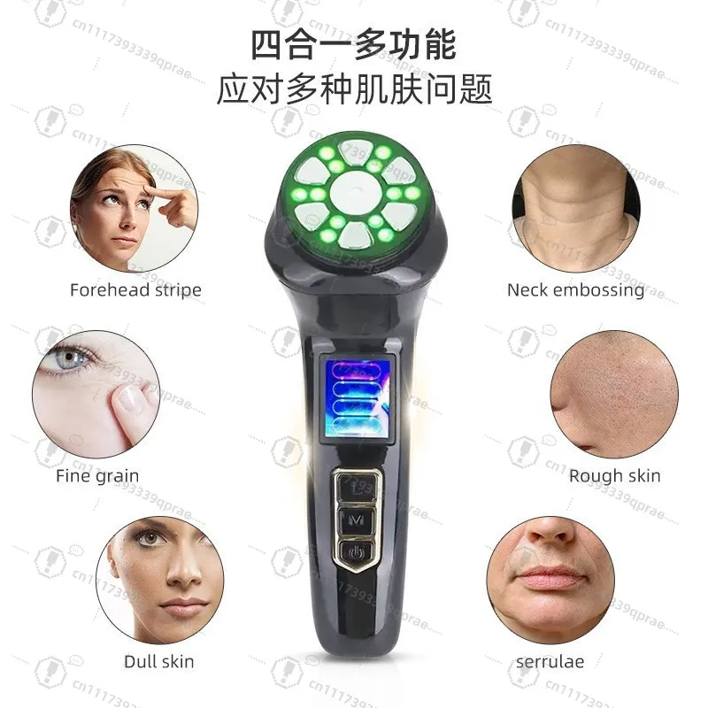 Mini 4 IN 1 HIFU Facial Beauty Machine, Handheld Skin Tightening Lifting Massager for Home Use, Multi-functional Face Skin