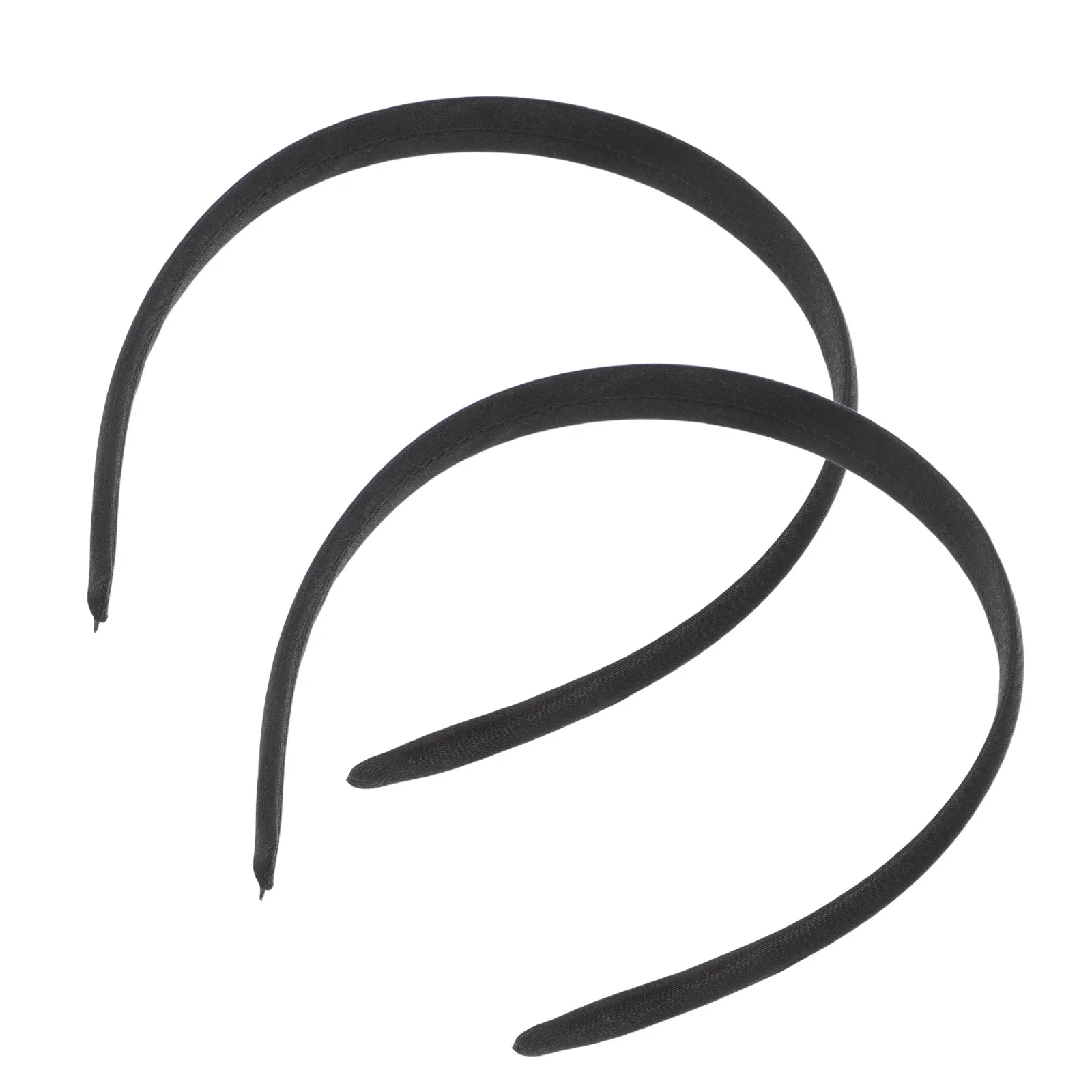 

2Pcs Thick Black Headband for Women Vintage Elegant Hair Hoop Soft Comfortable Daily Wear Party Yoga Makeup Short Hair Accessory