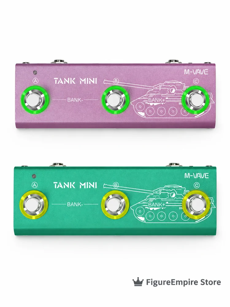 Hot M Vave Tank Compact Portable Multi Effects Pedal Mini Guitar Processor For Guitarist Live Performance Accessory