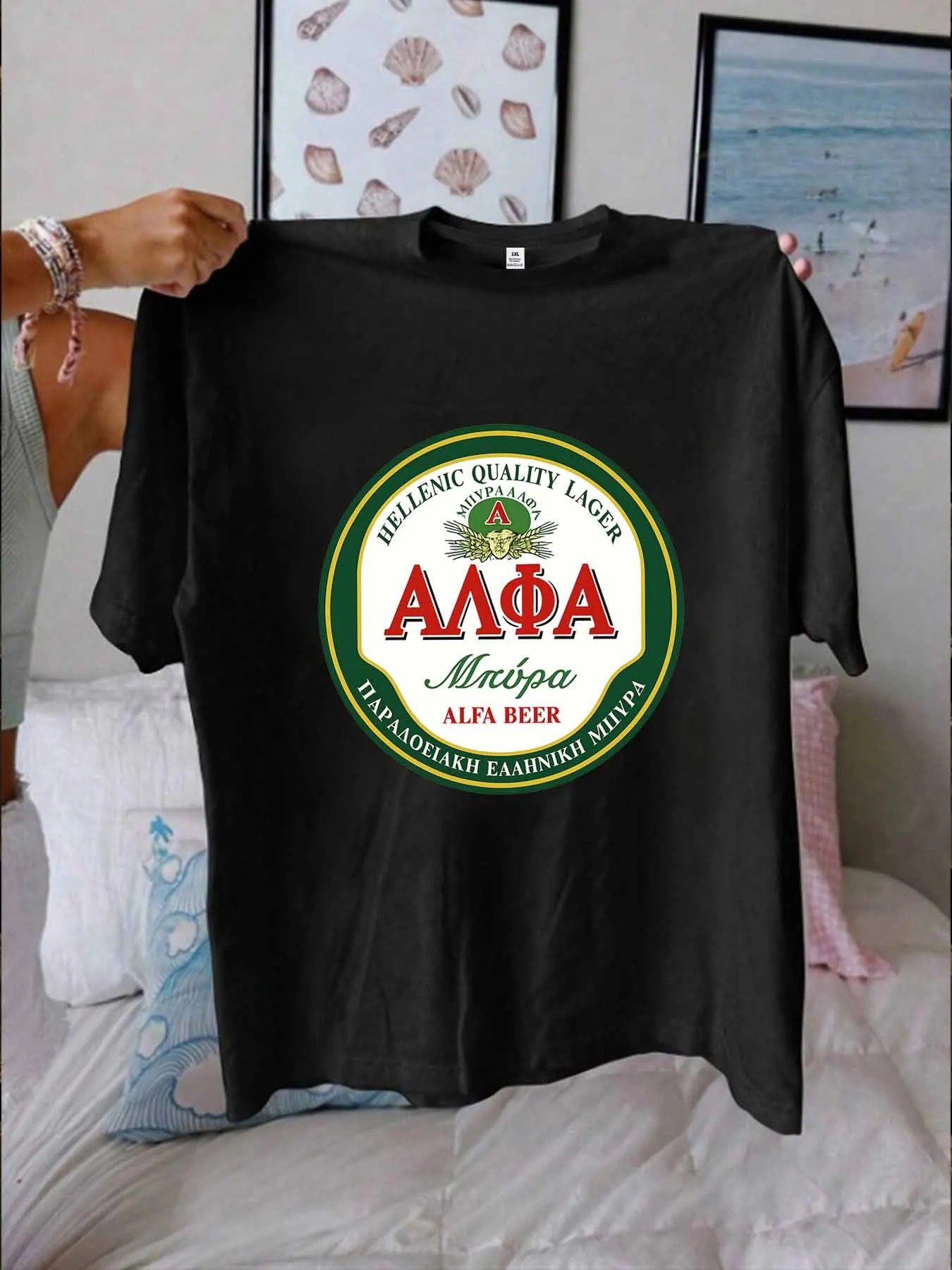 

【WY13607】Женская футболка больших размеров с круглым вырезом и короткими рукавами, эластичными полурукавами и модными принтами