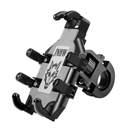 VIKEFON Universeller neuer, verbesserter Handyhalter mit acht Krallen für Motorrad, Roller, ATV, Fahrrad, E-Bike, Handyhalterung