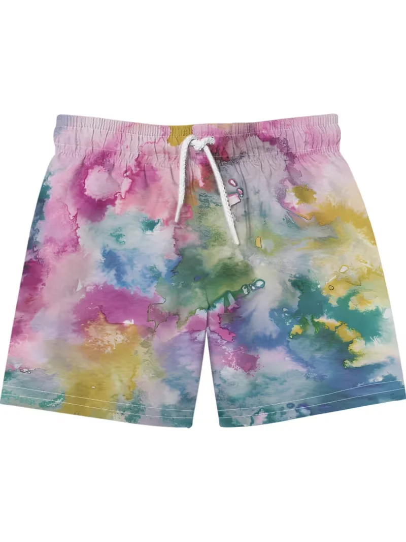 Bunter Batik-Färbespaß für Erwachsene und Kinder! Lässige Sportshorts mit Regenbogen-Farbverlauf und 3D-Druck, Street-Style-Persönlichkeit