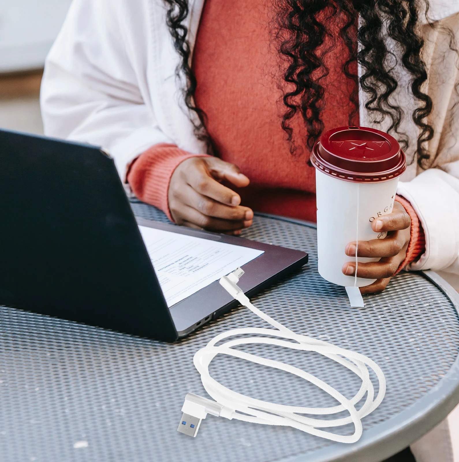 

1M 90 Degree Bend Micro USB Cable Strong Aluminum Housing Flexible Cord for Universal Device Fast Sync