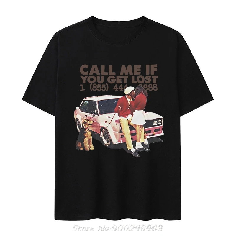 Funny Call Me If You Get Lost Print Graphic T-shirt Men Women Aesthetic Retro Fashion T Shirt Hip Hop Clothing Oversized Tshirt