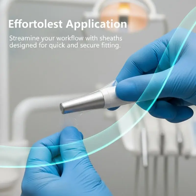 100Pcs Disposable Intraoral Camera Sheath Protective Dental Covers Single Use for Oral Imaging Cleanliness