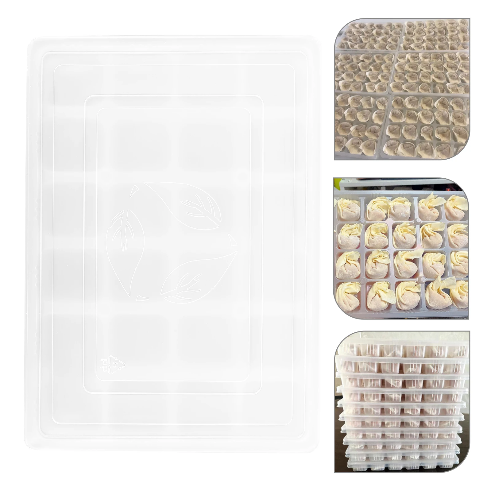 10 Set Wadah Makanan Kotak Pangsit dengan Tutup Baki Organizer Penyimpanan Pp untuk Bumbu