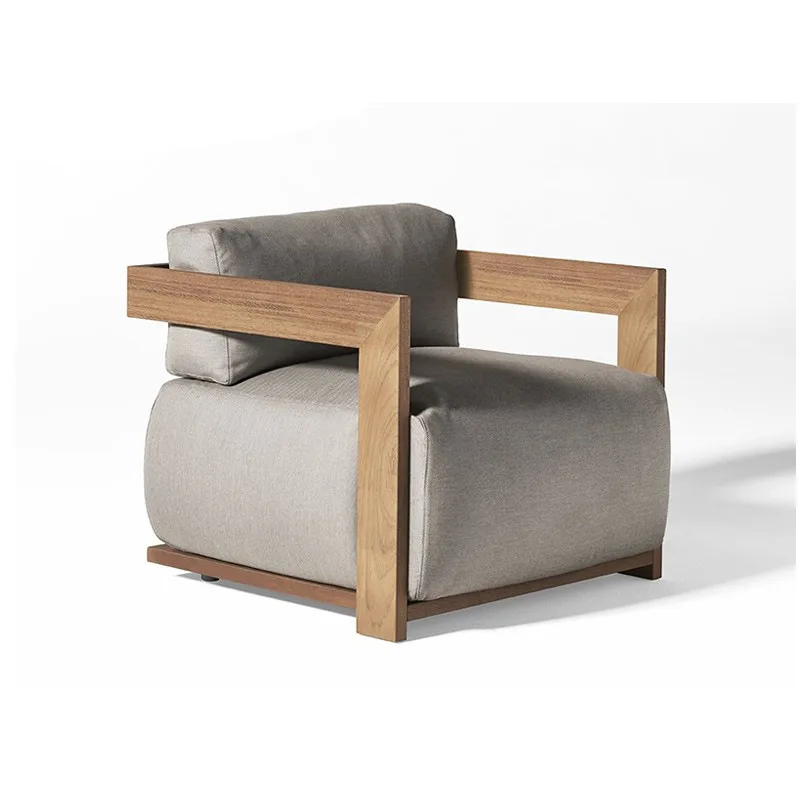 

Customizable villa outdoor teak sofa coffee table