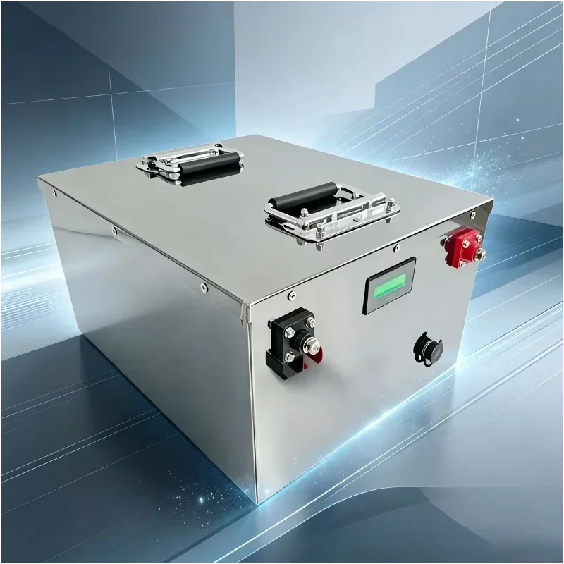 48V High Power LiFePO4 Battery 100Ah 120Ah 150Ah 200Ah, Bluetooth BMS, 5000W-10000W for Golf Cart, RV, Camper, Solar System