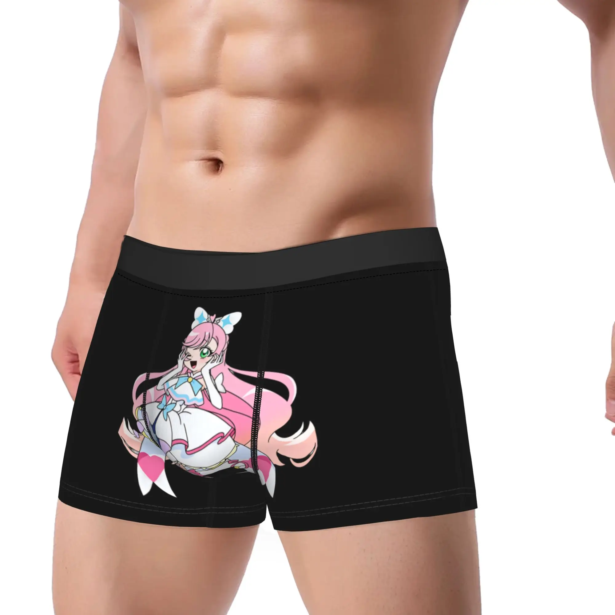 Sky Precure Cure Prism Full Body Print Underwear Boxershorts Quality Males Underpants Comfortable Boxer Brief Birthday Present