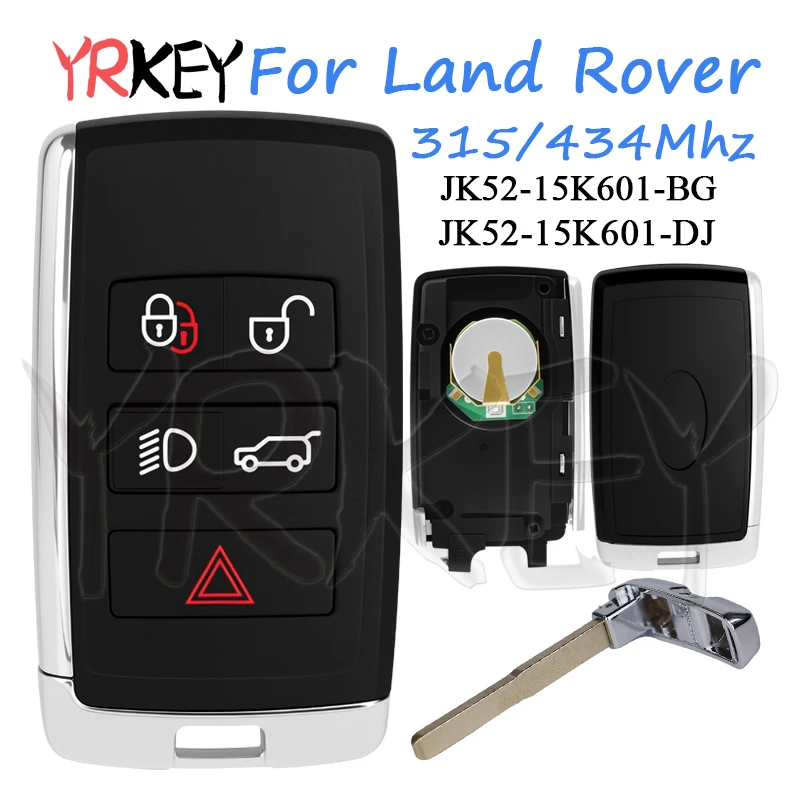 

Smart Remote Control Key for Land Rover for Range Rover Evoque 2018-2023 315MHz 434MHz JK52-15K601-DJ JK52-15K601-BG Car Key