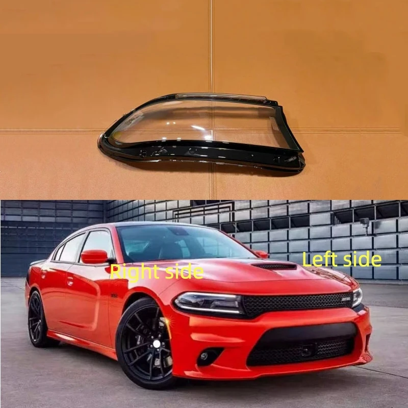 For Dodge Charger 2015 2016 2017 2018 2019 Car Headlight Shell Headlamp Cover Replacement Headlamp Lens Headlight Glass