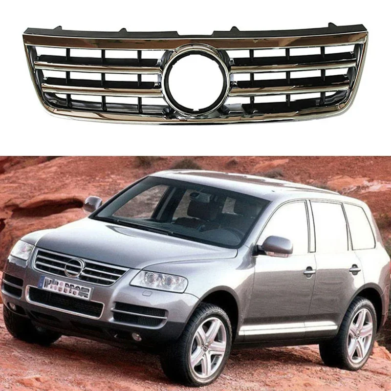 

Auto Replacement Front Hood Bumper Grille Grill for VW Touareg 2003 2004 2005 2006 7L6853651C