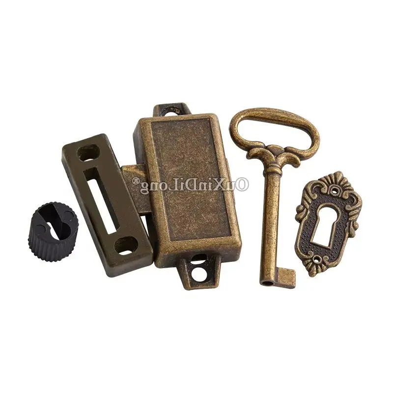

Классические Ретро 2 комплекта, европейские антикварные замки для шкафа, шкафа, замки для ящиков, мебельная фурнитура + ключи