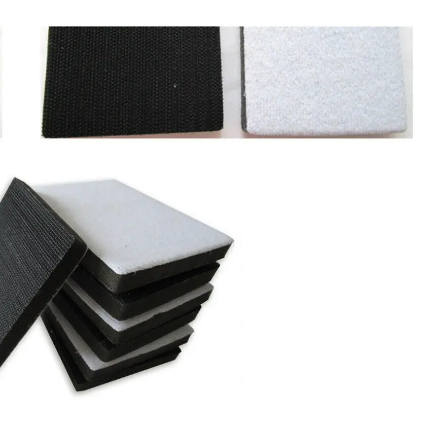 75X100มม.ฟองน้ำอินเทอร์เฟซ Pad เบ็ดห่วงขัด Sanding Backing Pad