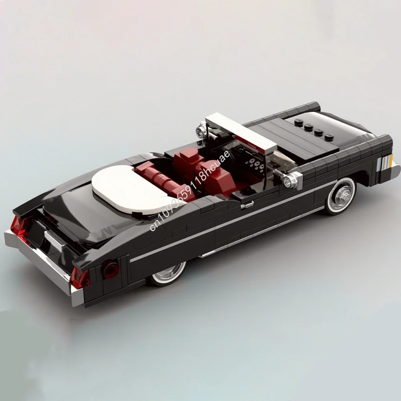 284 pçs moc 1973 cadillac eldorado cidade campeão supercar blocos de construção presente de natal brinquedos feriado tempo-matando desafio conjunto