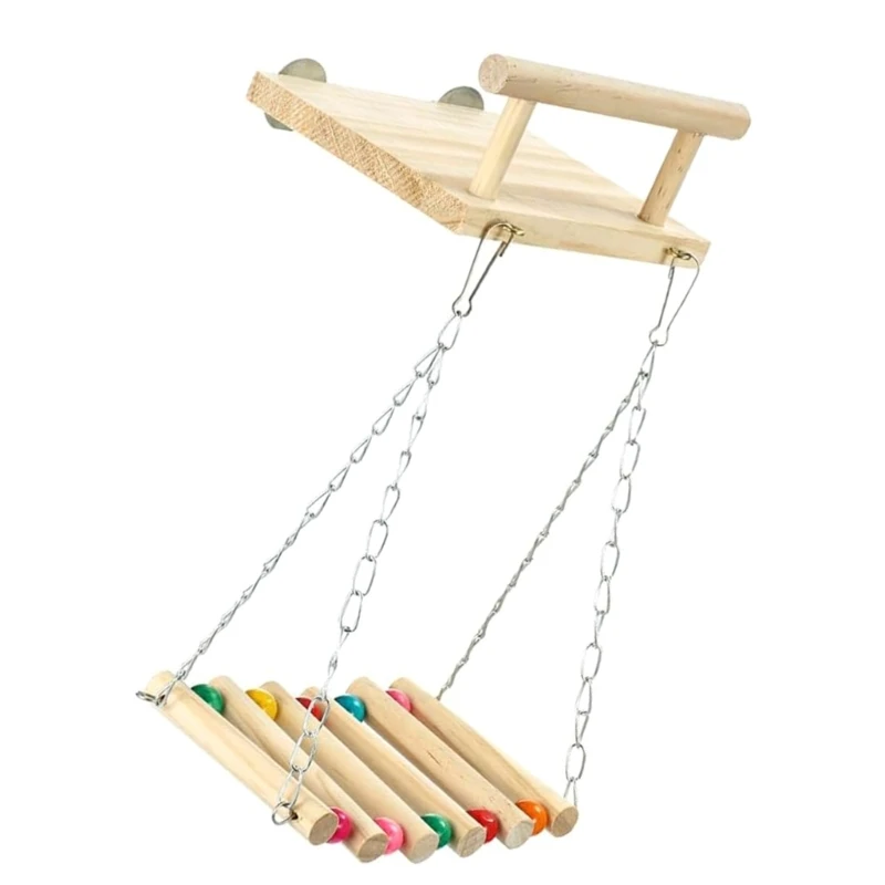 Bird Perch Swing Molar Stand for Parrots Conure Supplies Budgies Grinding Scratchers for Small Medium Parrots Toy