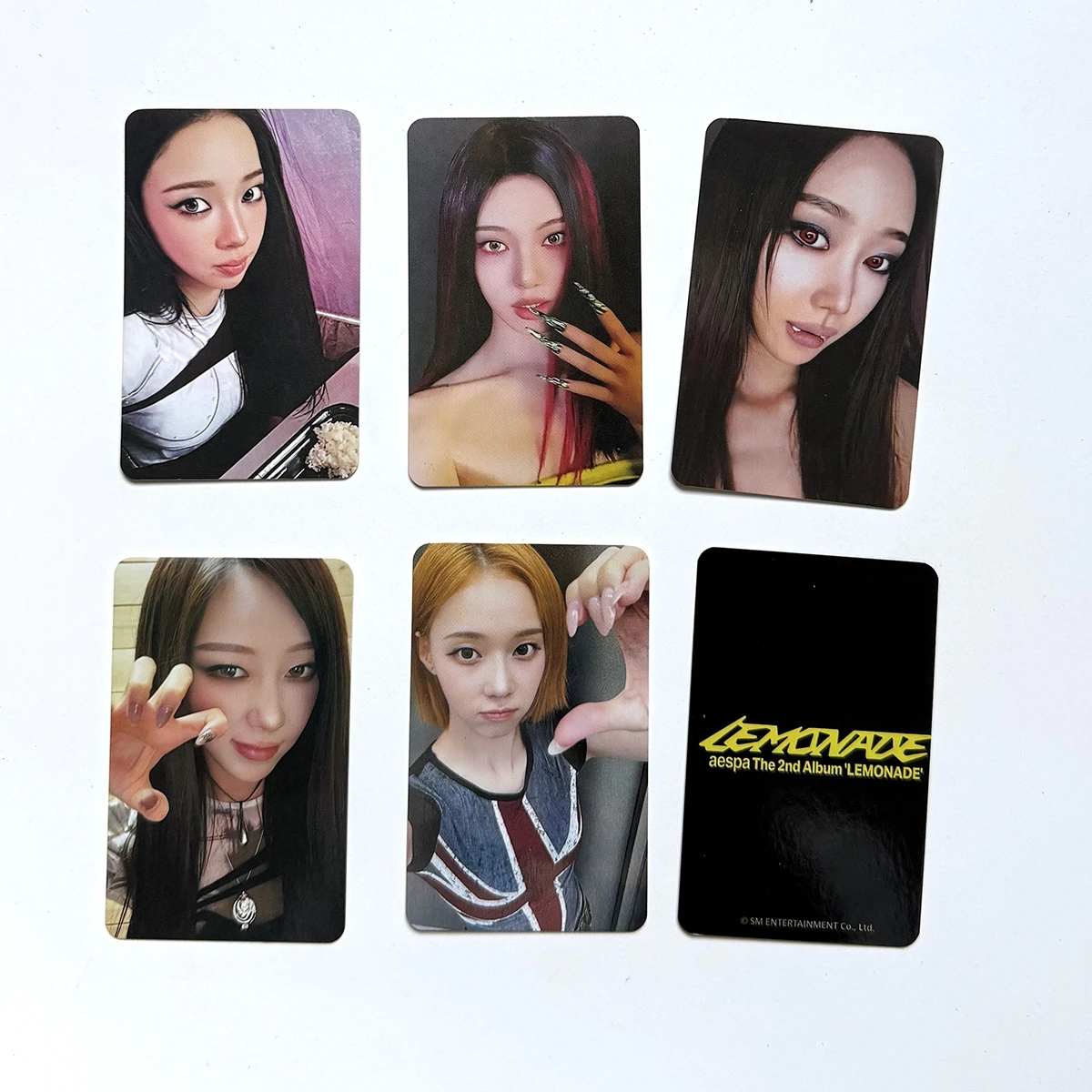 2026 Neue 4 beliebte Girlgroup AESPA LEMONADE Neues Album Flash-Fotokarten-Sammlung LOMO-Karten Dekoration K-Pop Spielzeug Geschenk – Detail 4