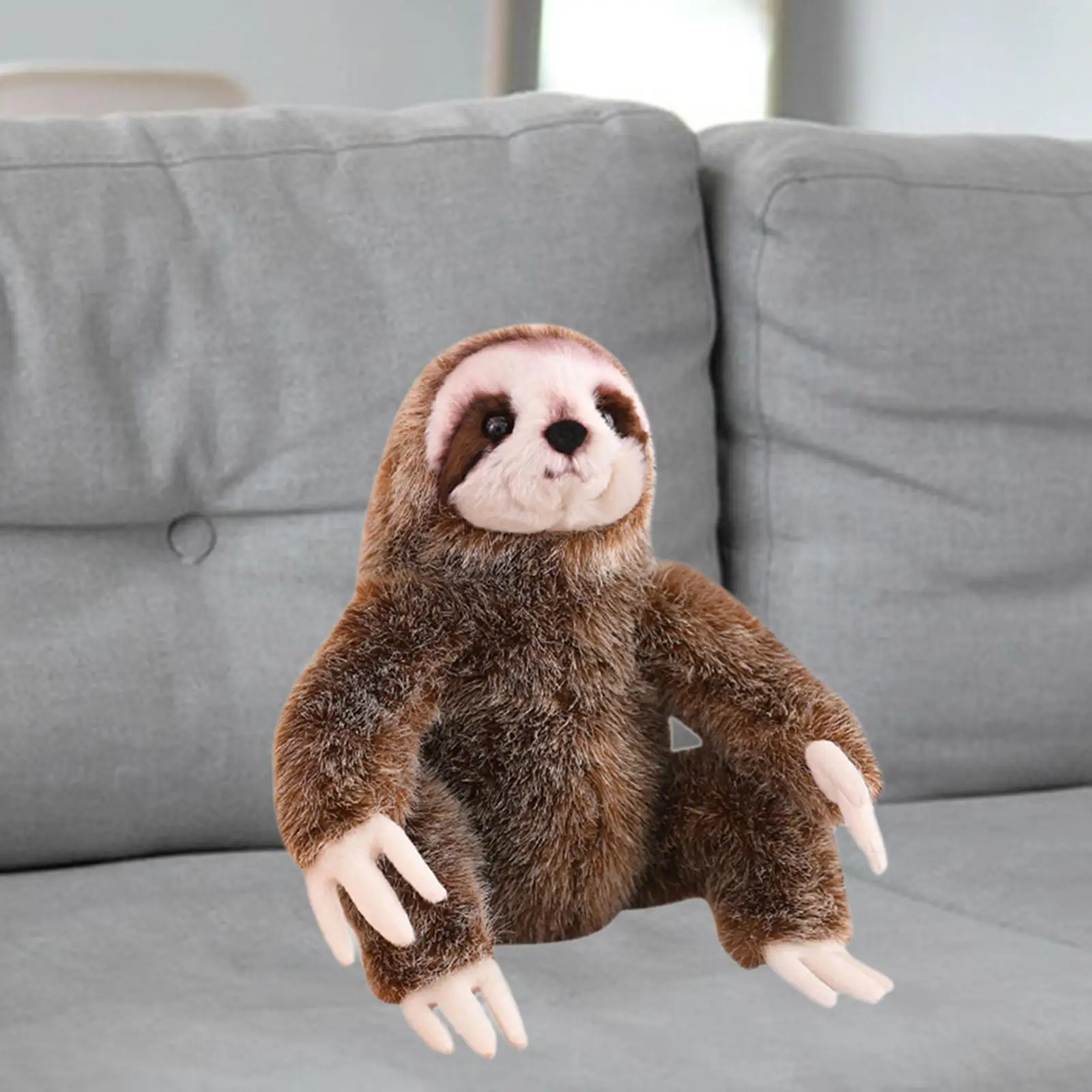 Sloth Stuffed Animal Sloth Stuffed Toy Huggable Lovely 24cm Three Toed Sloth Plush Toy Sloth Plush Toy for Friend Family Kids
