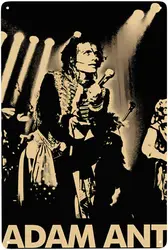 Adam And The Ants Metal Tin Sign Vintage Metal Poster Home Bar Cafe Bedroom Wall Decor Gifts 8x12 pollici