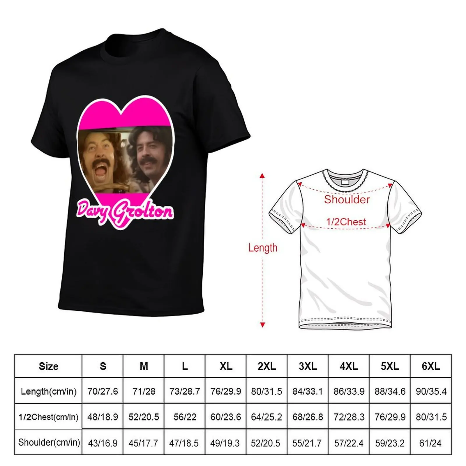 Davy Grolton T-Shirt t shirt man plain t shirt for man 100 percent cotton t shirts for man graphic vintage T-shirt