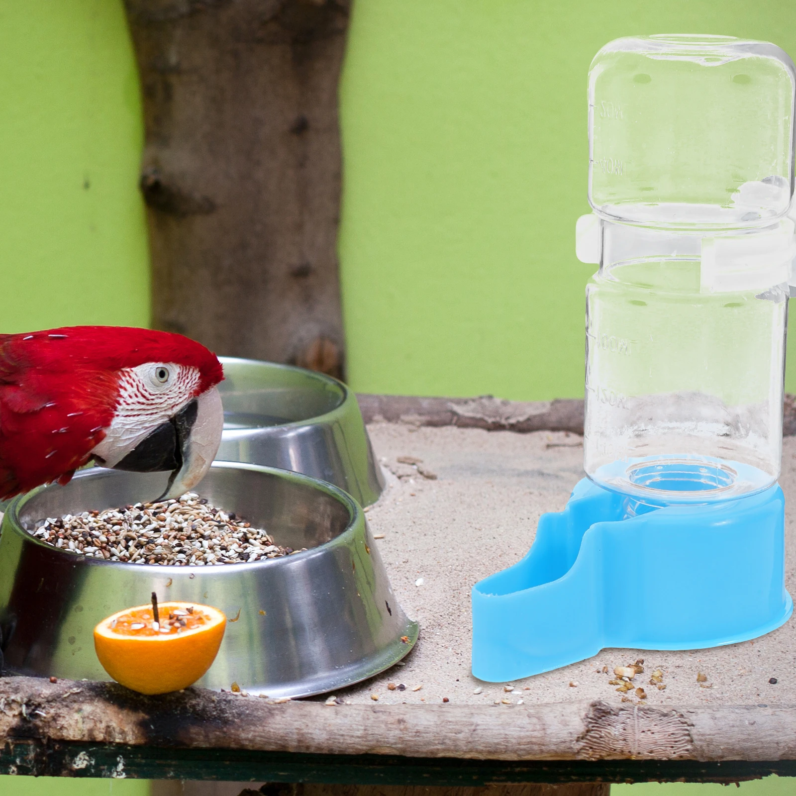 

2pcs Dispenser Automatic Bird Cage Accessory Safe Durable Reusable Bird Drinking Accessory Easy Clean Pet Supplies