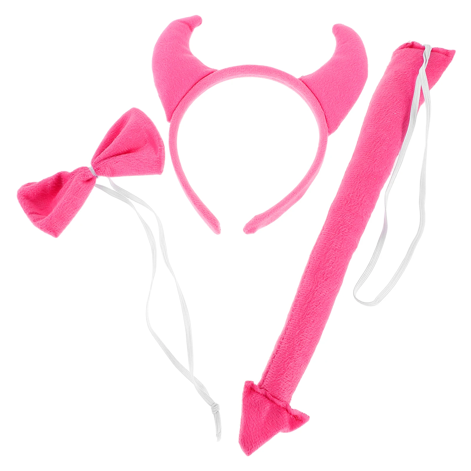 

Horn Headband of Demon Headband 3 Ox Horns Bow Cosplay Costume Accessory Women Men Durable Halloween Party